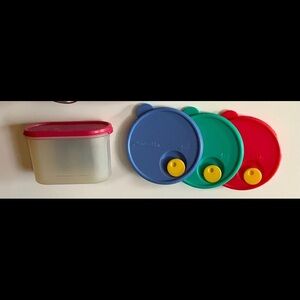 Set of Tupperware Magnets Vintage